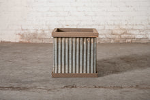 Load image into Gallery viewer, Corrugated Tin Planter, Larg
