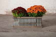 Load image into Gallery viewer, Corrugated Tin Planter, Larg